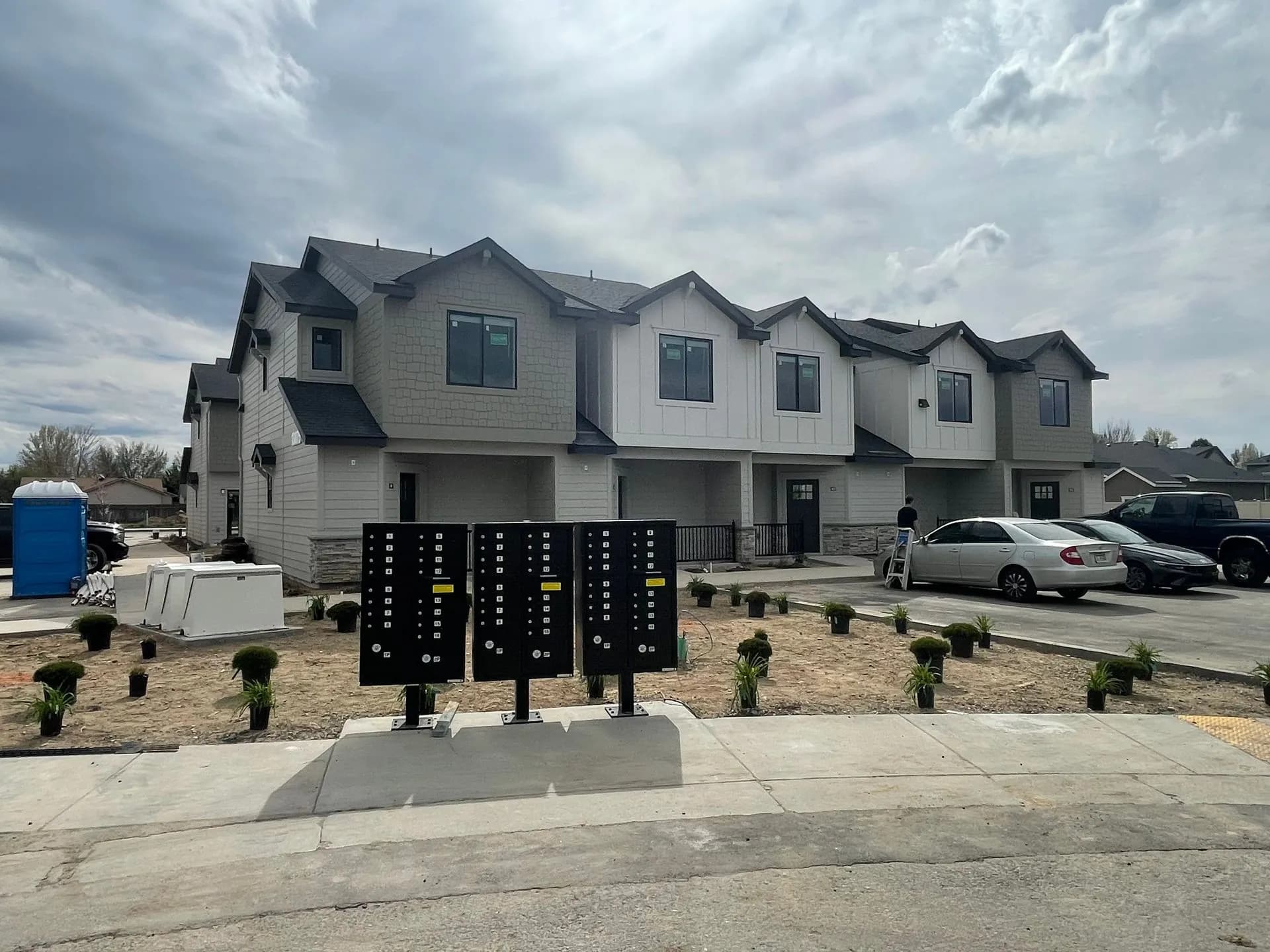 Centralized modern mailbox station for Eagle Villa residents